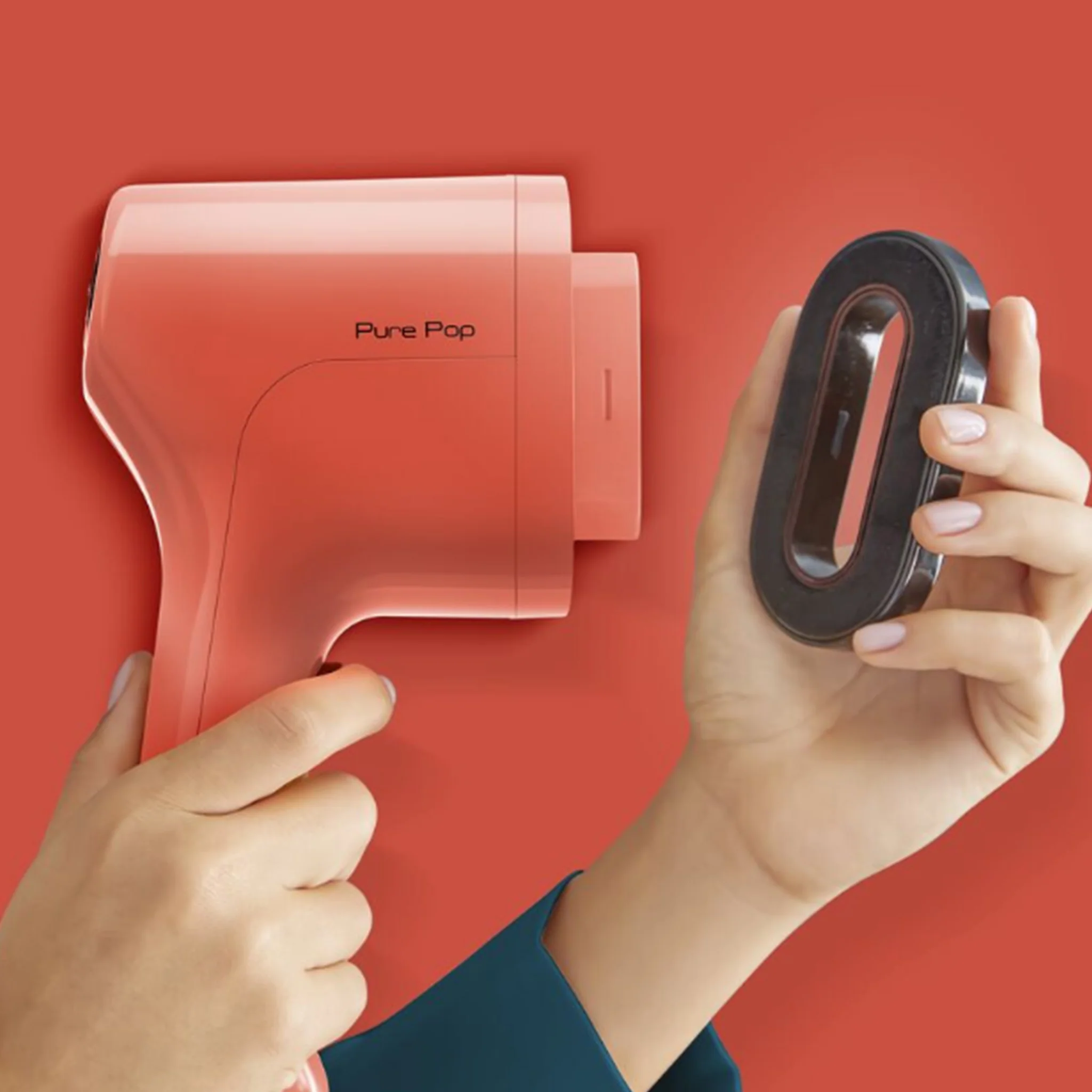 DT2022G0 TEFAL PURE POP RED HANDHELD GARMENT STEAMER - Image 3