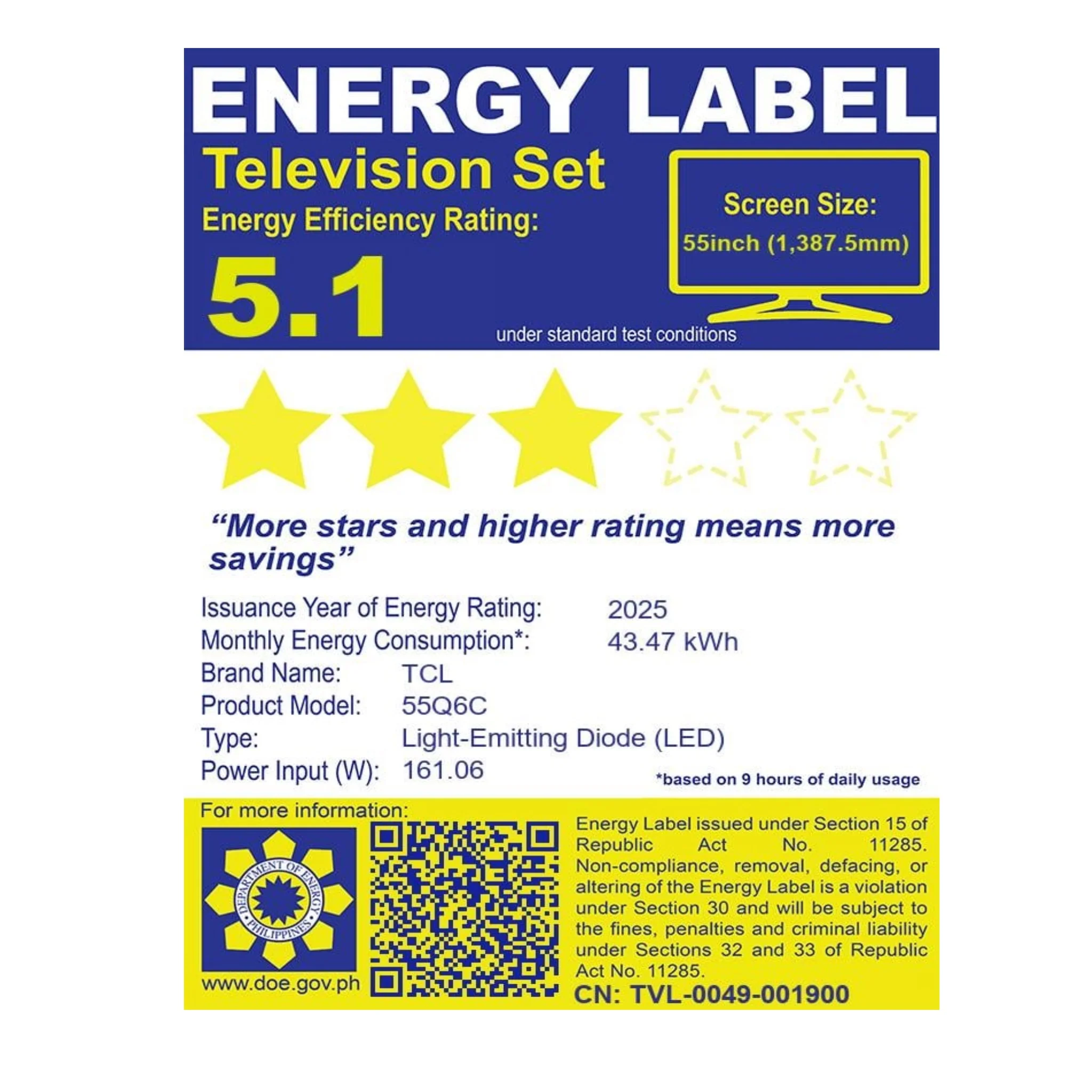 LED-55Q6C TCL 55`` GOOGLE MINILED 4K TV - Image 5