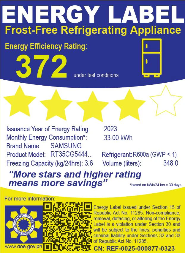RT35CG5444S9TC 12.3CUFT SAMSUNG TMF INV REF - Image 4