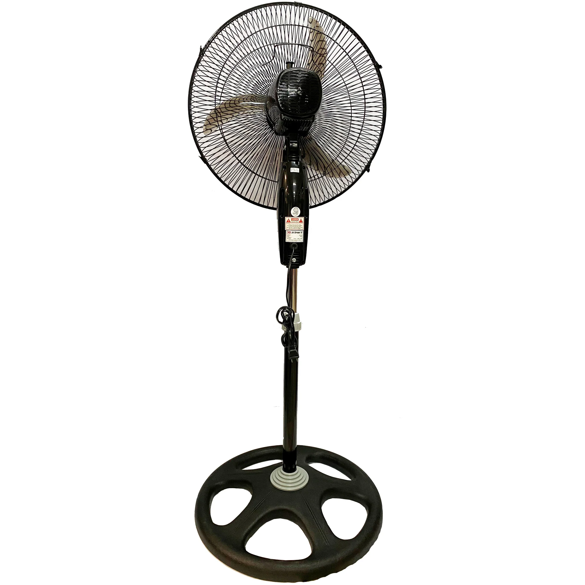 SF45JS- JET STREAM BLACK/GRAY 3D STAND FAN 18" - Image 4